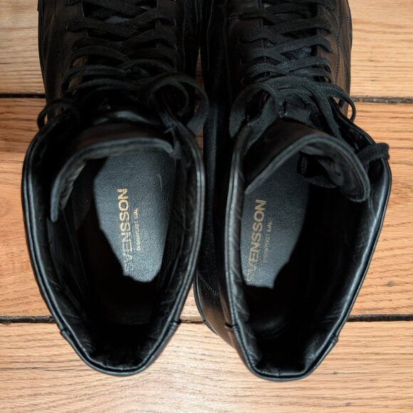 Svensson Classic High Black Sneakers – Hand Made in Italy | Leather | Lightly Us main image 7